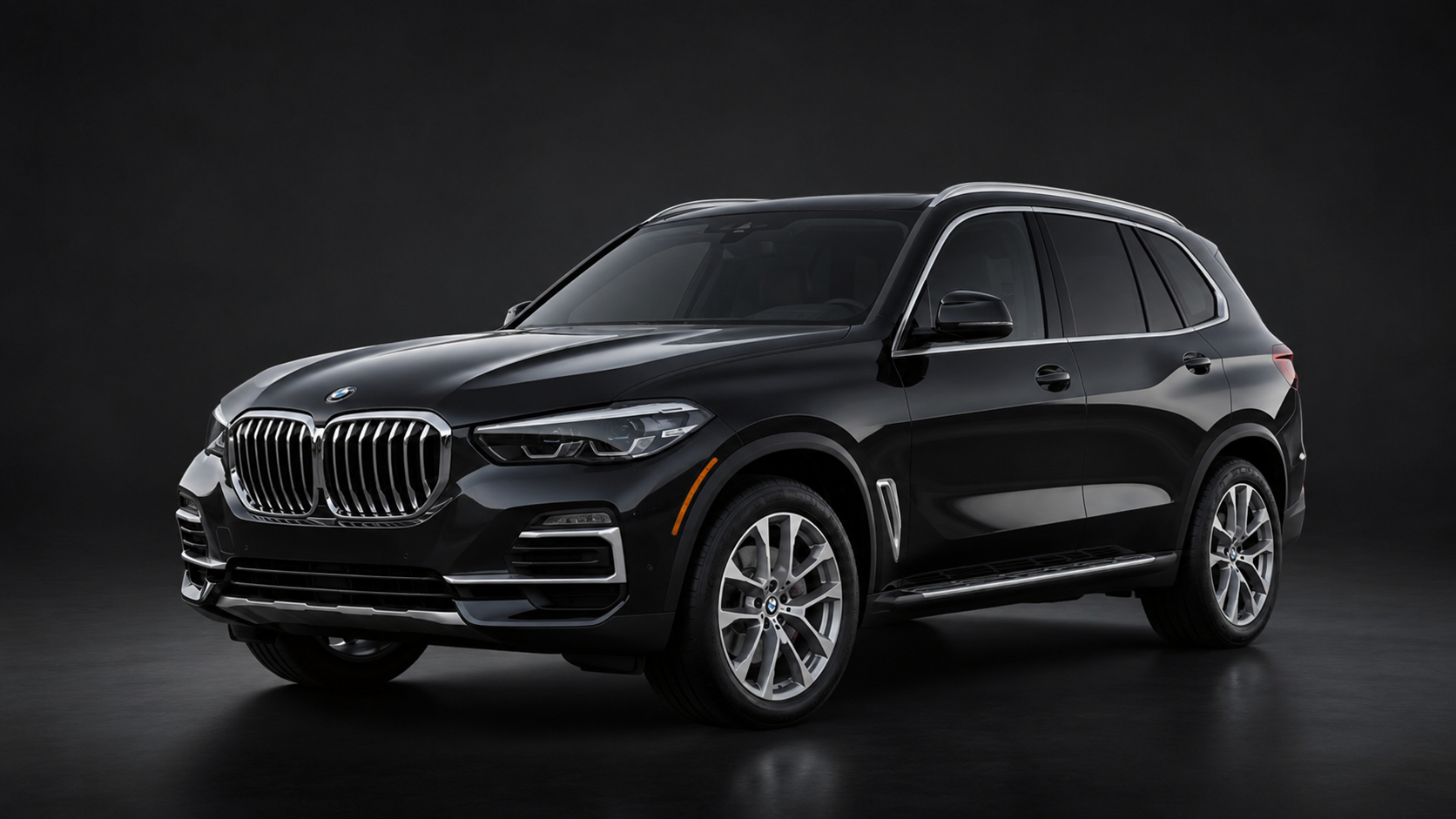 Black luxury SUV, stylized brand image for Drive Clean LLC mobile detailing
